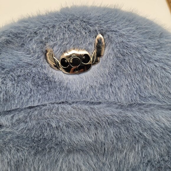 BIOWORLD X STITCH Disney Fuzzy Blue Mini Backpack - Picture 9 of 9